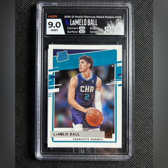 Panini | Toys | 22 Lamelo Ball Panini Donruss Rated Rookie Rc Hga 9 Mint  Charlotte Hornets | Poshmark